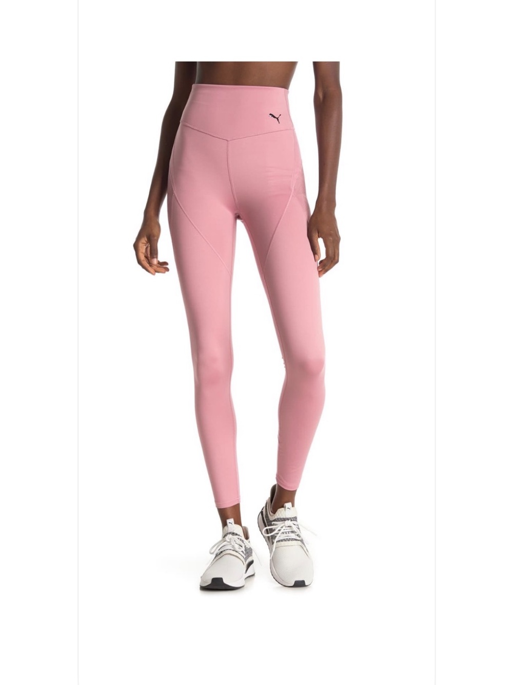Puma Women's Mauve Active Crop Top, Sports Bra & Leggings Set
